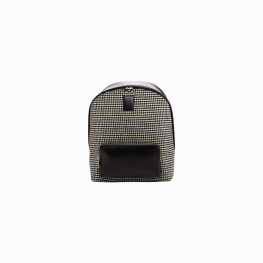 BackPack Houndstooth Sartorial - Black & Red Painted Calf