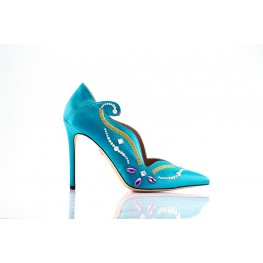 Jawhara Peacock Green Shoes 