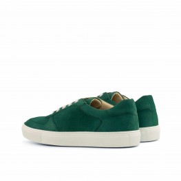Forest Green Suede Low Top Trainer